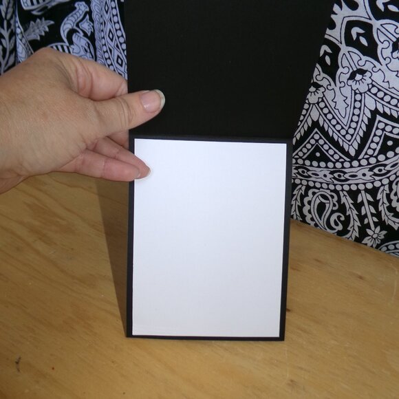 Set of 12 Handmade Black Background Watercolor Cards NWT - Picture 6 of 6